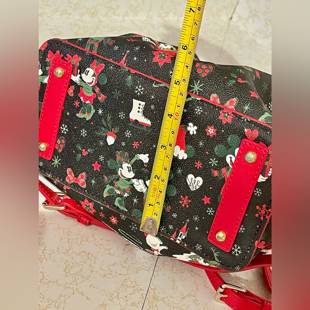 2017 Disney Dooney & Bourke Christmas Woodland Winter Crossbody Satchel Hand Bag - Picture 10 of 13